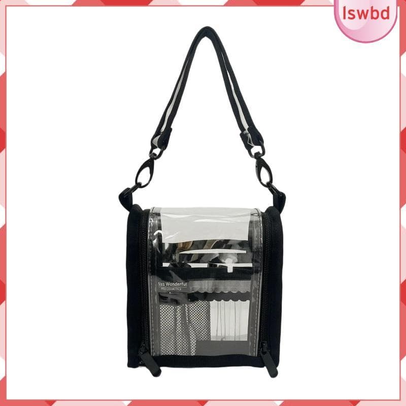 [Lswbd] Bolsa Organizadora De Cosméticos Organizador De Maquiagem Transparente Com Alça À Prova D'água Para Banheiro