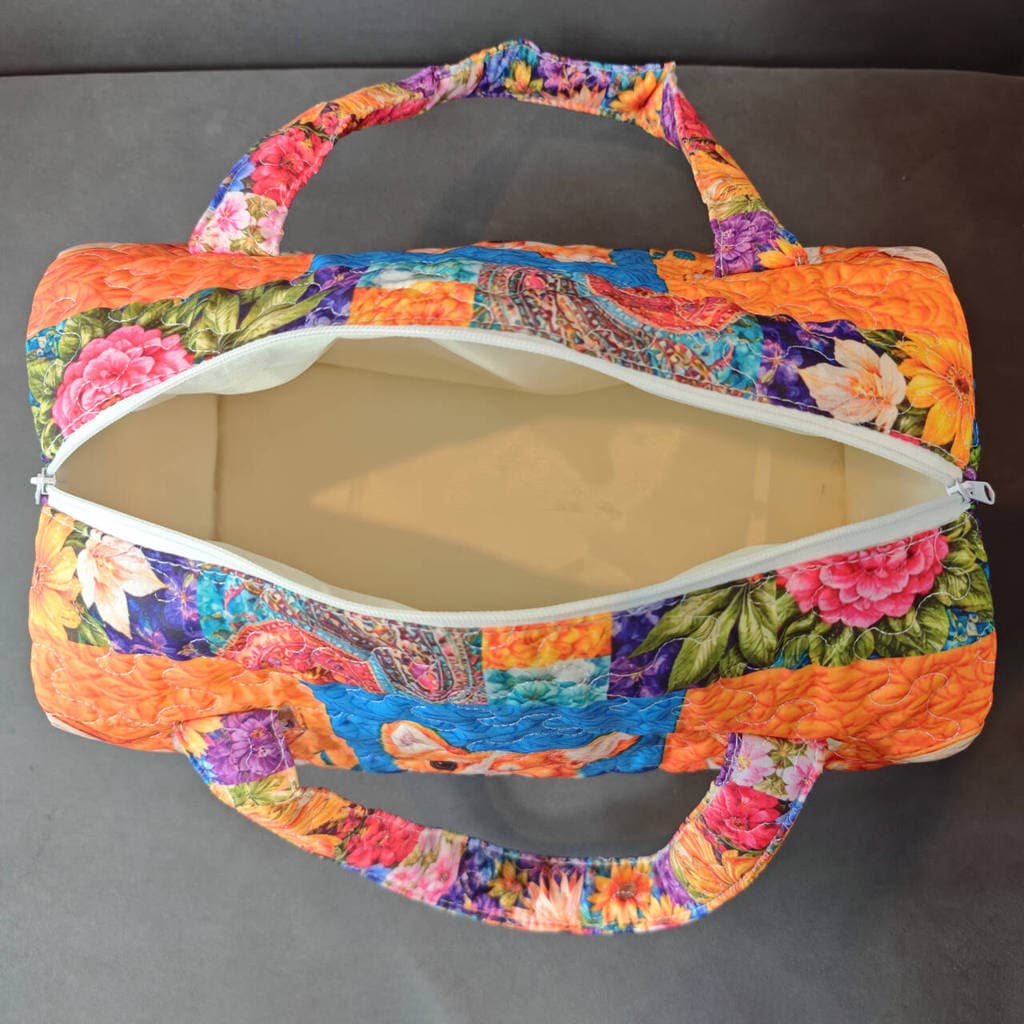 Bolsa de viagem acolchoada azul marinho férias acampamento academia bolsa fofa impressa em 3D lazer viagem bolsa de viag