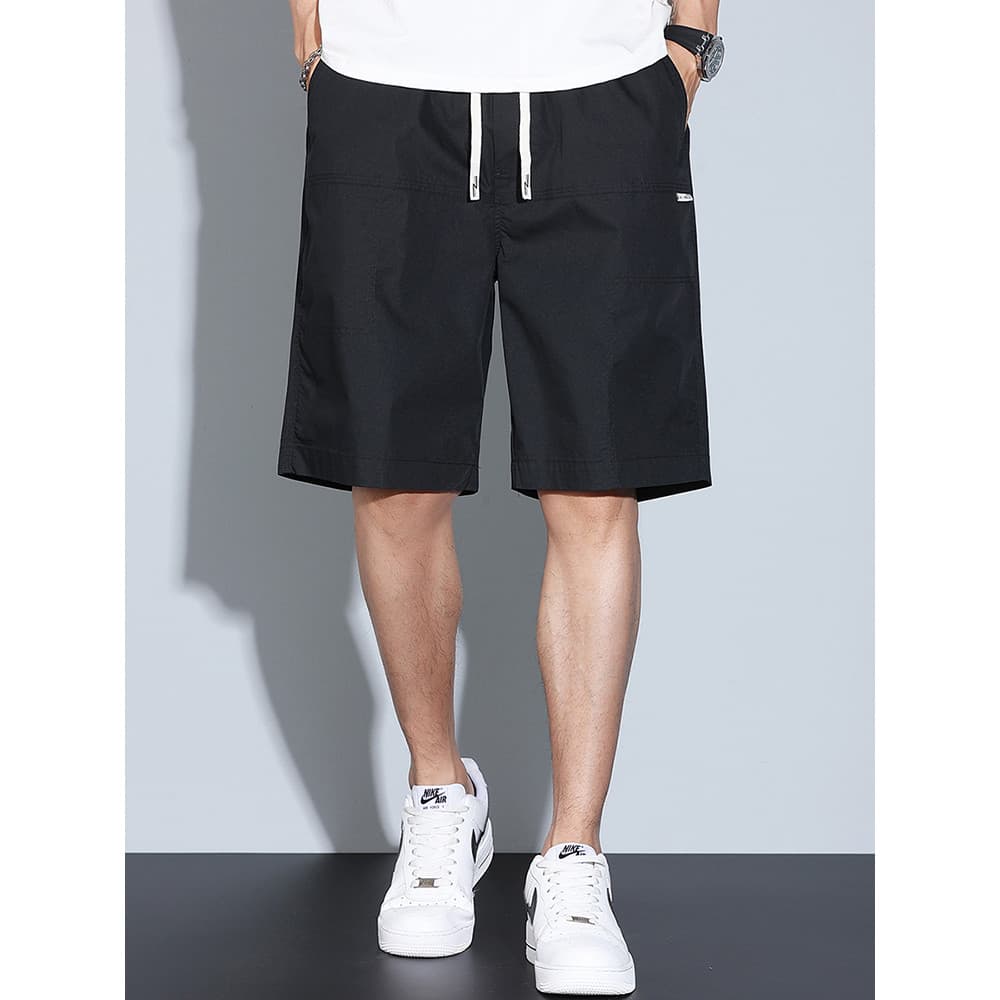 Além de gordura plus Size Shorts casuais masculino gordo menino calças de cinco pontos solto gordura irmão em linha reta