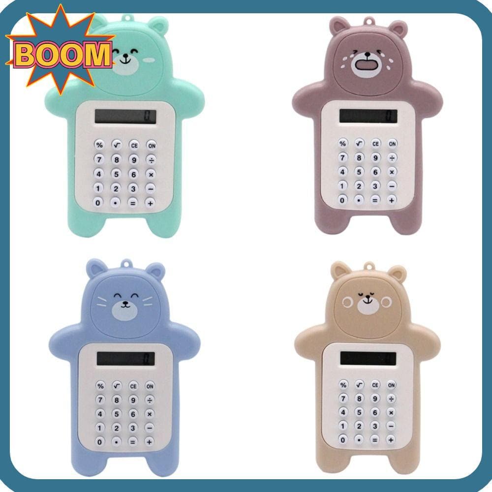 Calculadoras Científicas BOOM , Mini Calculadora , De Estudante Em Formato De Urso Com Display De 8 Dígitos