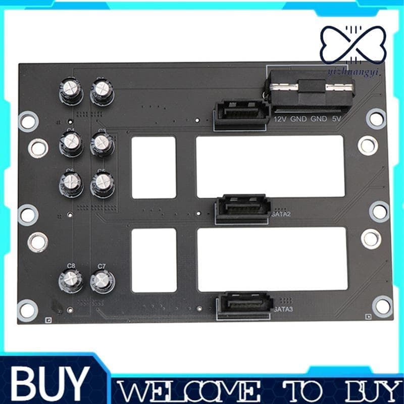 Triplo SATA 2.5/3.5 Polegada Disco Rígido Backplane NAS Chassis Adaptador Placa Servidor De Armazenamento