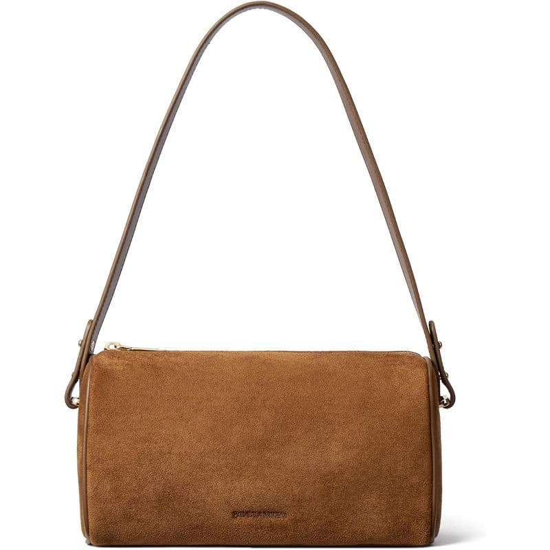 Bolsa De Ombro BOSTANTEN Para Mulheres Crossbody De Couro De Camurça Com 2 Alças