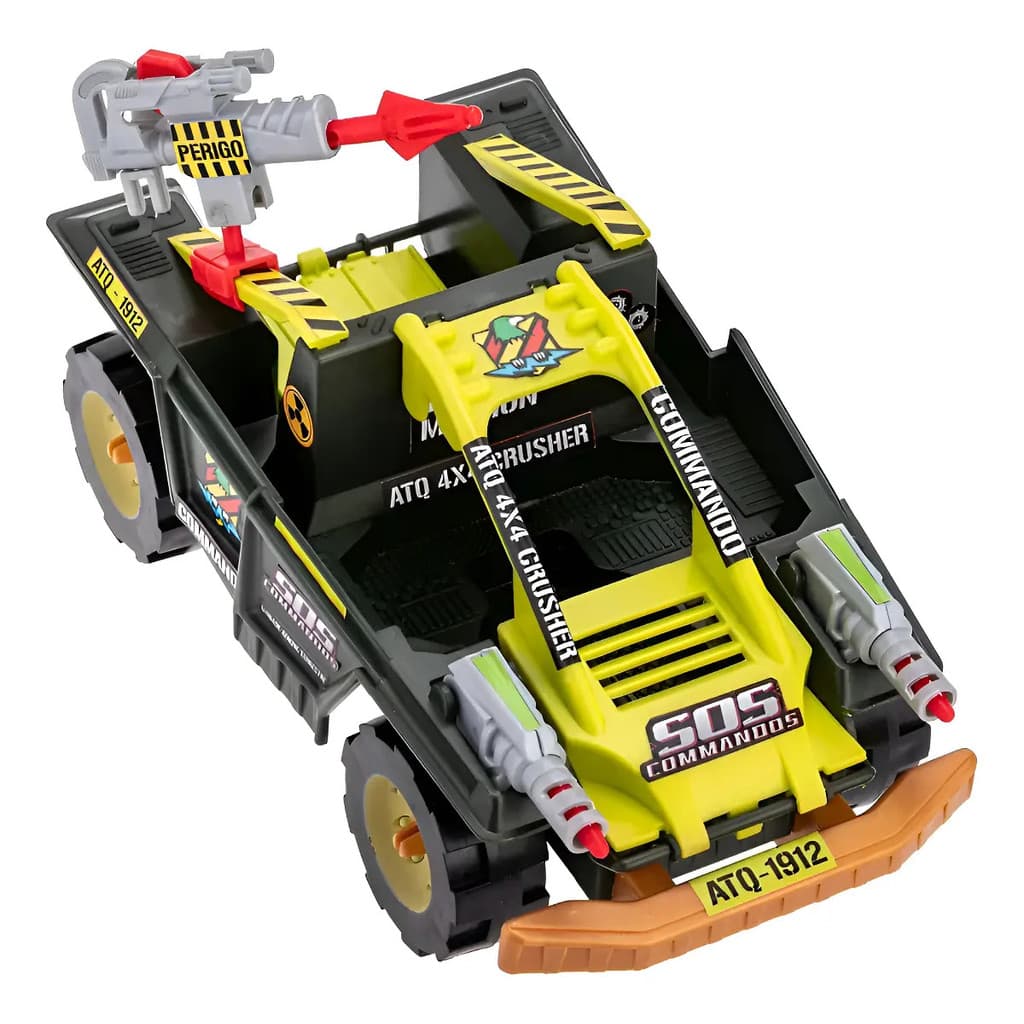 Carrinho Sos Commandos Jeep Ataque Terrestre Gulliver