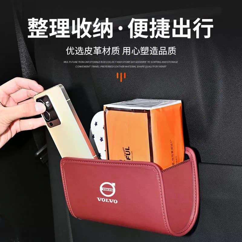 Adequado para caixa de armazenamento de porta de carro Volvo, bolsa de armazenamento lateral da porta, porta-copos de co