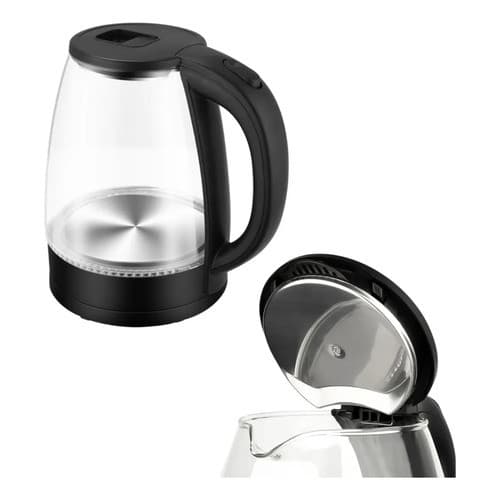 Chaleira Elétrica de Vidro 2L 220V Startools Jarra Transparente com LED Desligamento Automático