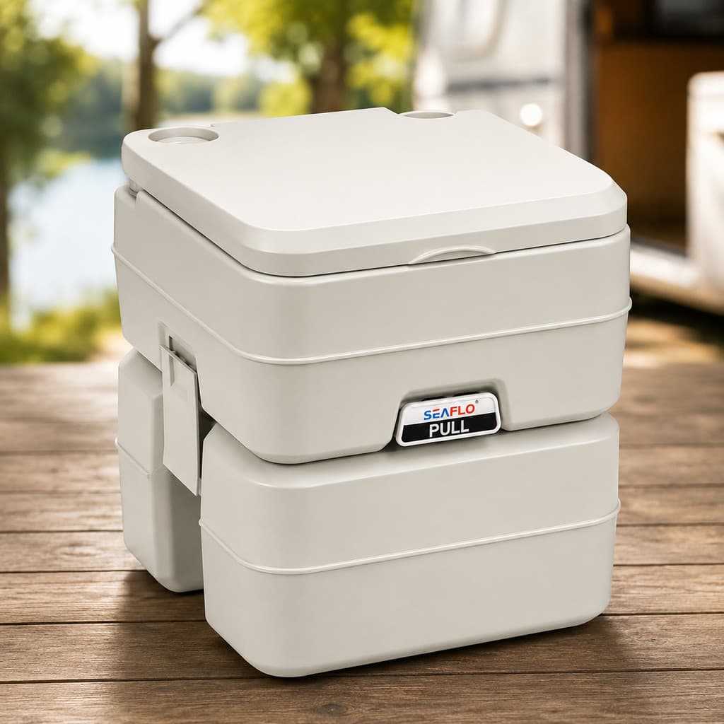 Banheiro Portátil Químico Seaflo 20L Camping Motorhome Barco