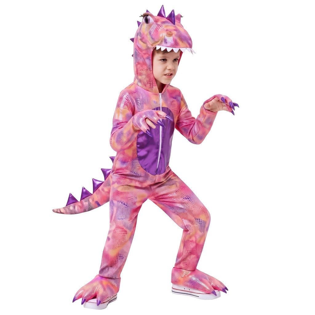 Fantasia de dinossauro infantil para cosplay, fantasia para festa de Halloween, fantasia de Tyrannosaurus Rex, pijama de