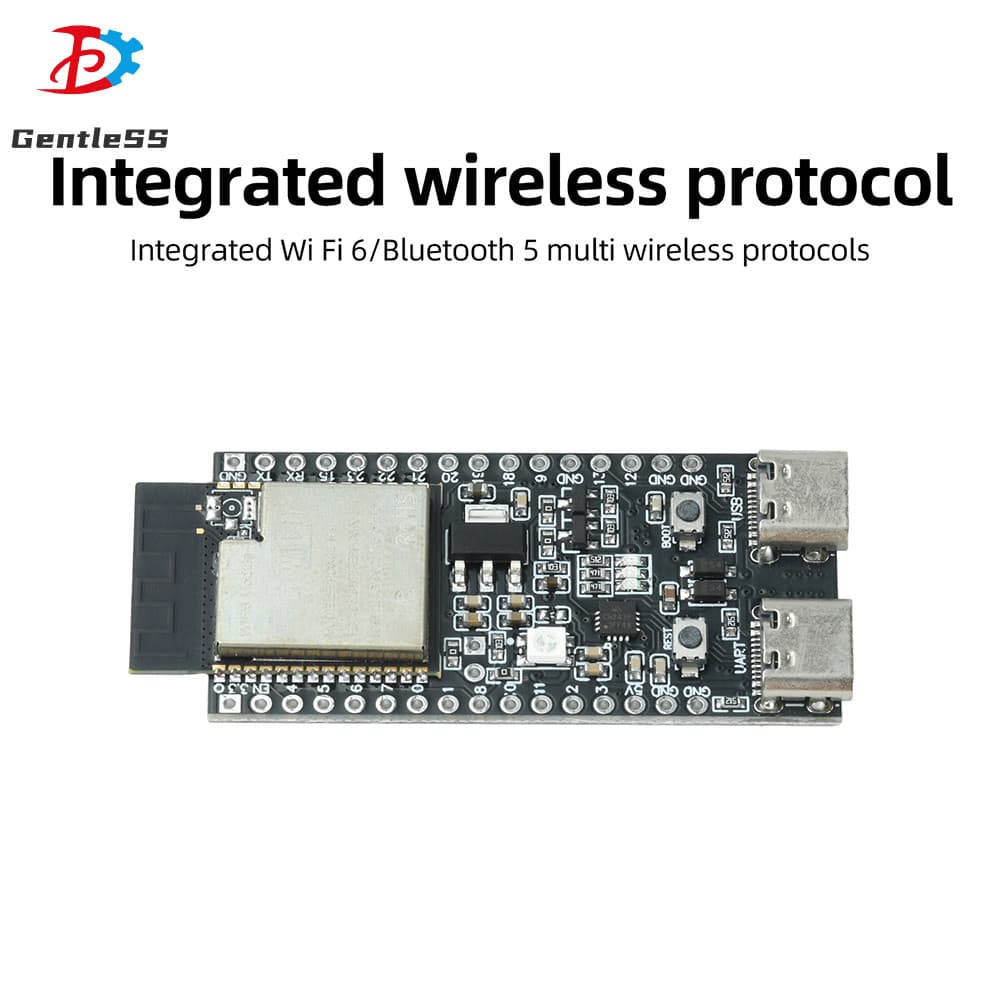 ESPC6-32-N4 WiFi Bluetooth Placa De Desenvolvimento Central CH343 Driver Dual Type C Interface