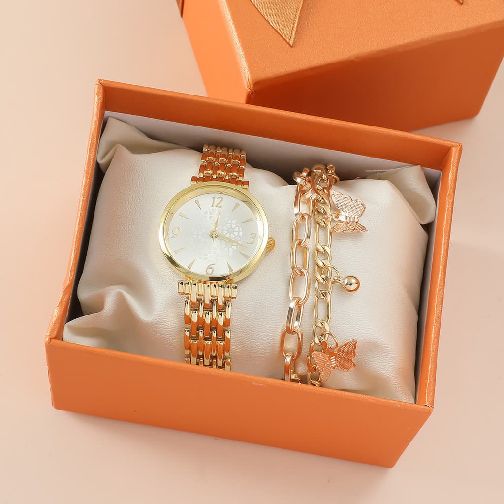 relogio feminino relogio feminino pequeno delicado 2023 novo estilo conjunto de relógio feminino simples Retro nicho luz