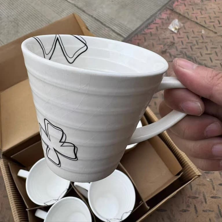 Caneca de cerâmica Latte xícara de café pires conjunto beber copo café da manhã xícara de chá prato bule tempero Jar