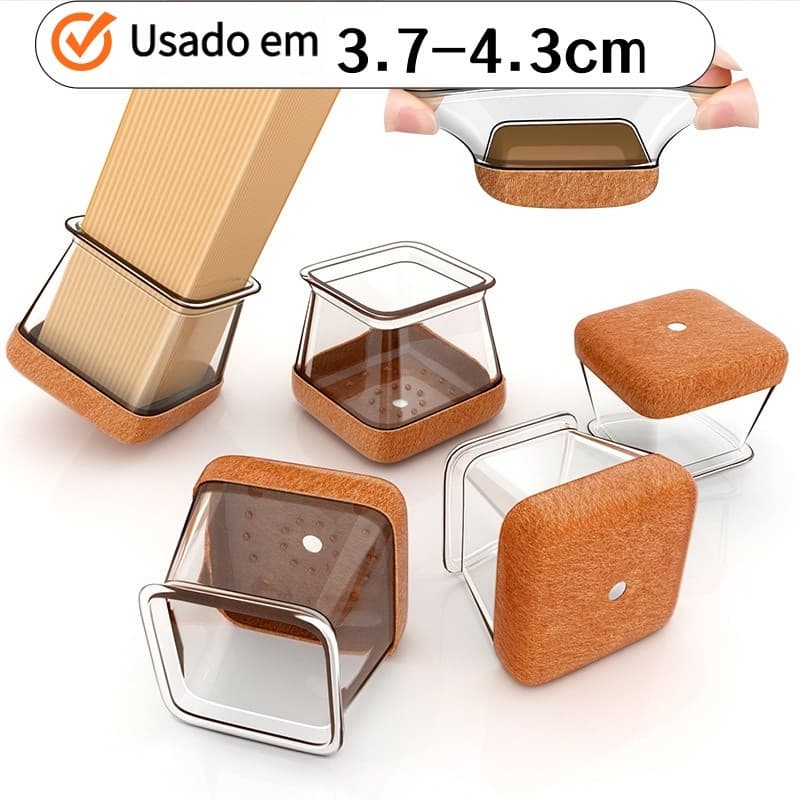 Kit 16/32 Peças Protetor Para O Pé Da Cadeira Mesa De Silicone