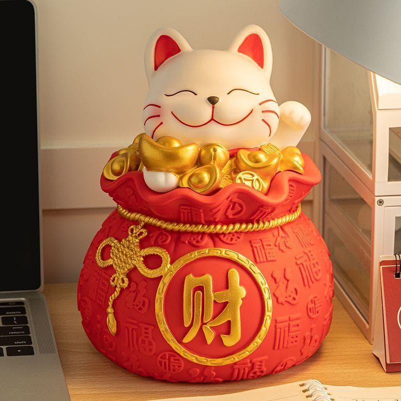 Cofrinho resistente a choques Lucky Cat para adultos pode ser armazenado e coletado, sem esmagamento, fabricante de cofr