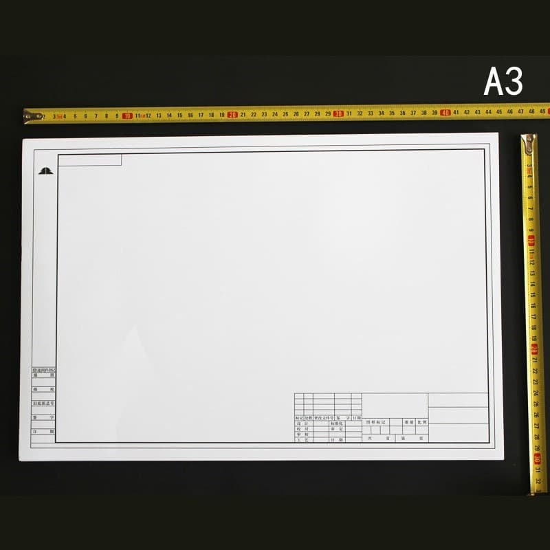 A4/A3/A2 Engrossado Papel de Desenho Quadro Engenharia/Papel de Desenho Mecânico Marcador em Branco Papel de Desenho