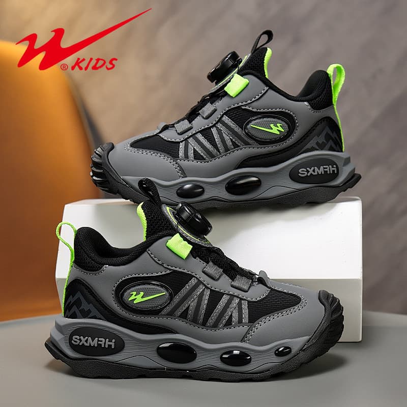 Dupla estrela meninos sapatos esportivos de couro à prova dwaterproof água 2026 primavera outono novo estilo sola macia