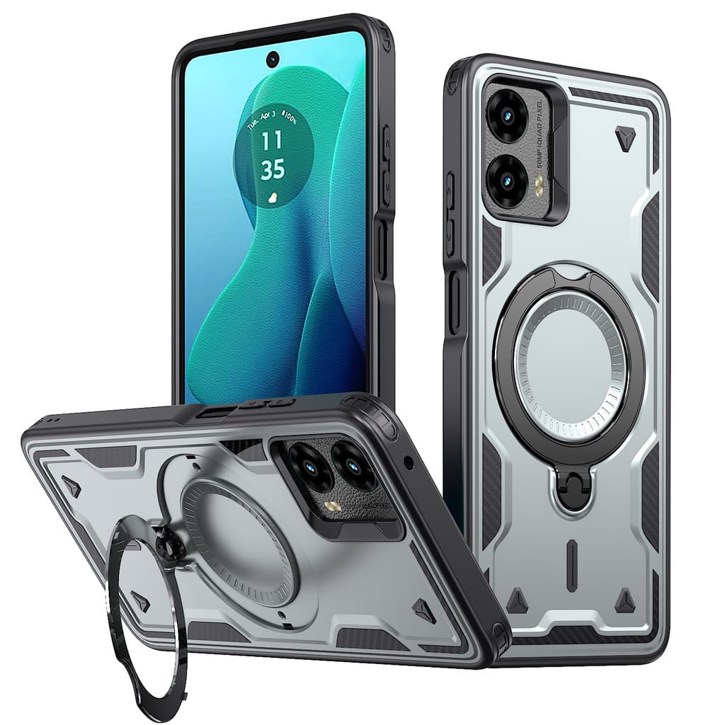 Adequado para motorola moto g 5g 2024 caso de telefone suporte giratório motorola moto g PLAY 5g 2024 capa protetora