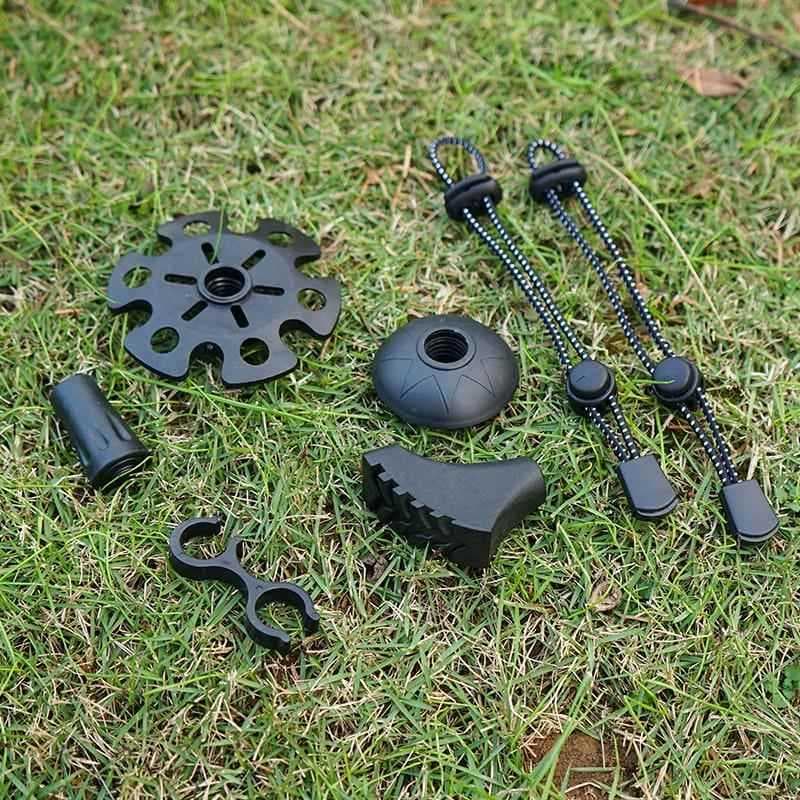 Acessórios para pólo de Trekking ao ar livre Bengala Capa para pés Suporte de lama de plástico Capa protetora para ponta