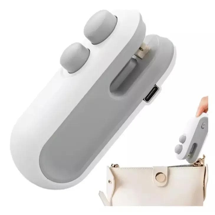 Mini Seladora Embalagem Plástico Alimento Portátil Recarregável