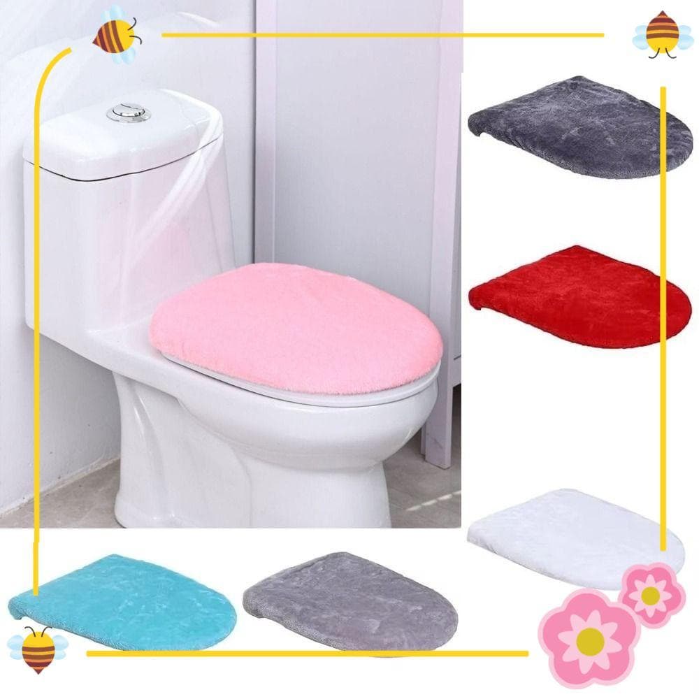 Capa De Assento De Vaso Sanitário  , Tampa Com Toque Macio Espessado , Lavável Quente De Cor Sólida