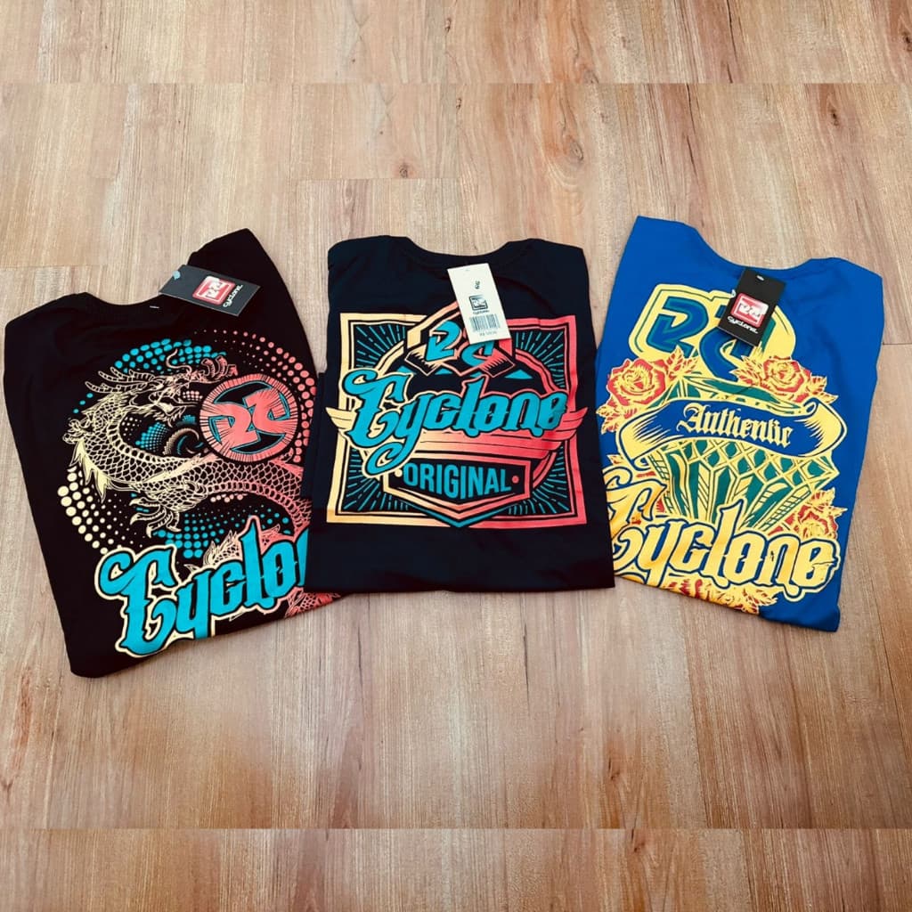 Kit 03 Camisetas New Cyclone