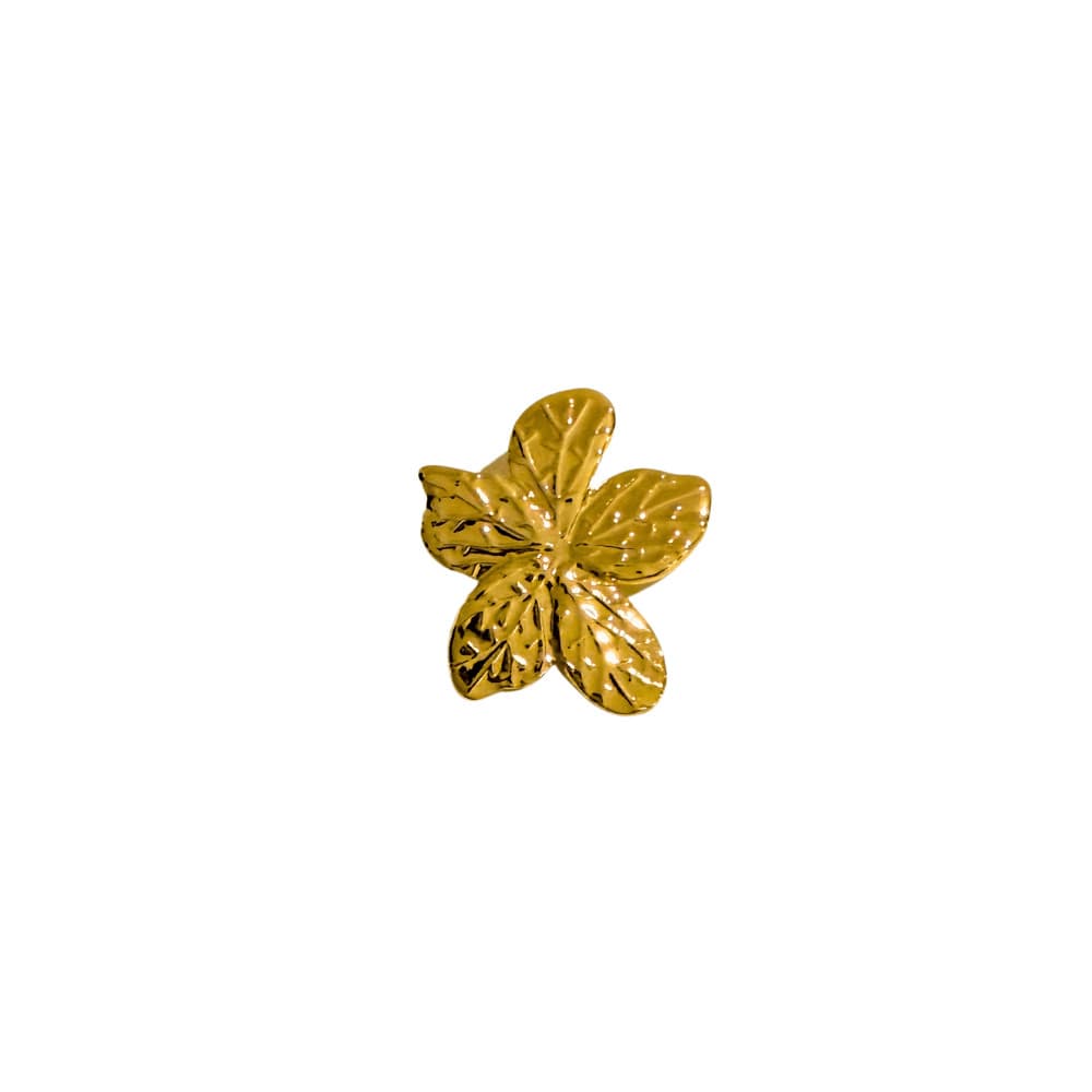Pingente Feminino Hortênsia Banhado a Ouro 18k Flor Semijoia Ciela 3 cm