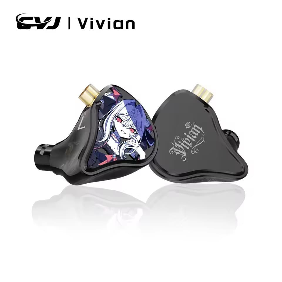 CVJ Vivian Fones De Ouvido Intra-Auriculares Driver Dinâmico De 10 Mm Adequado Para Música E Jogos Cabo Removível De 0.7