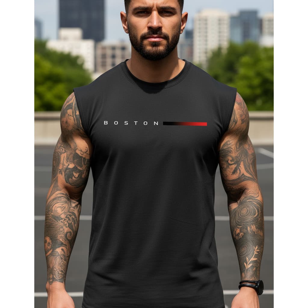 Camiseta Regata Masculina Oversized Streetwear Sport Boston