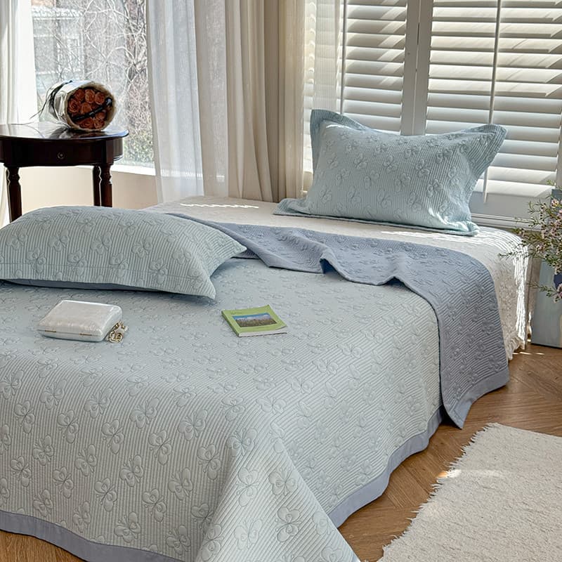 2025 novo estilo verão luz luxo dupla face Tencel capa de cama Tatami acolchoado Kang lençol conjunto de três peças quat