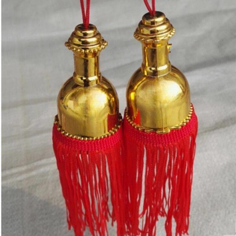 Acessórios de lanterna amarelo vermelho borla banhado a ouro lanterna sino orelha quantidade grande preço excelente