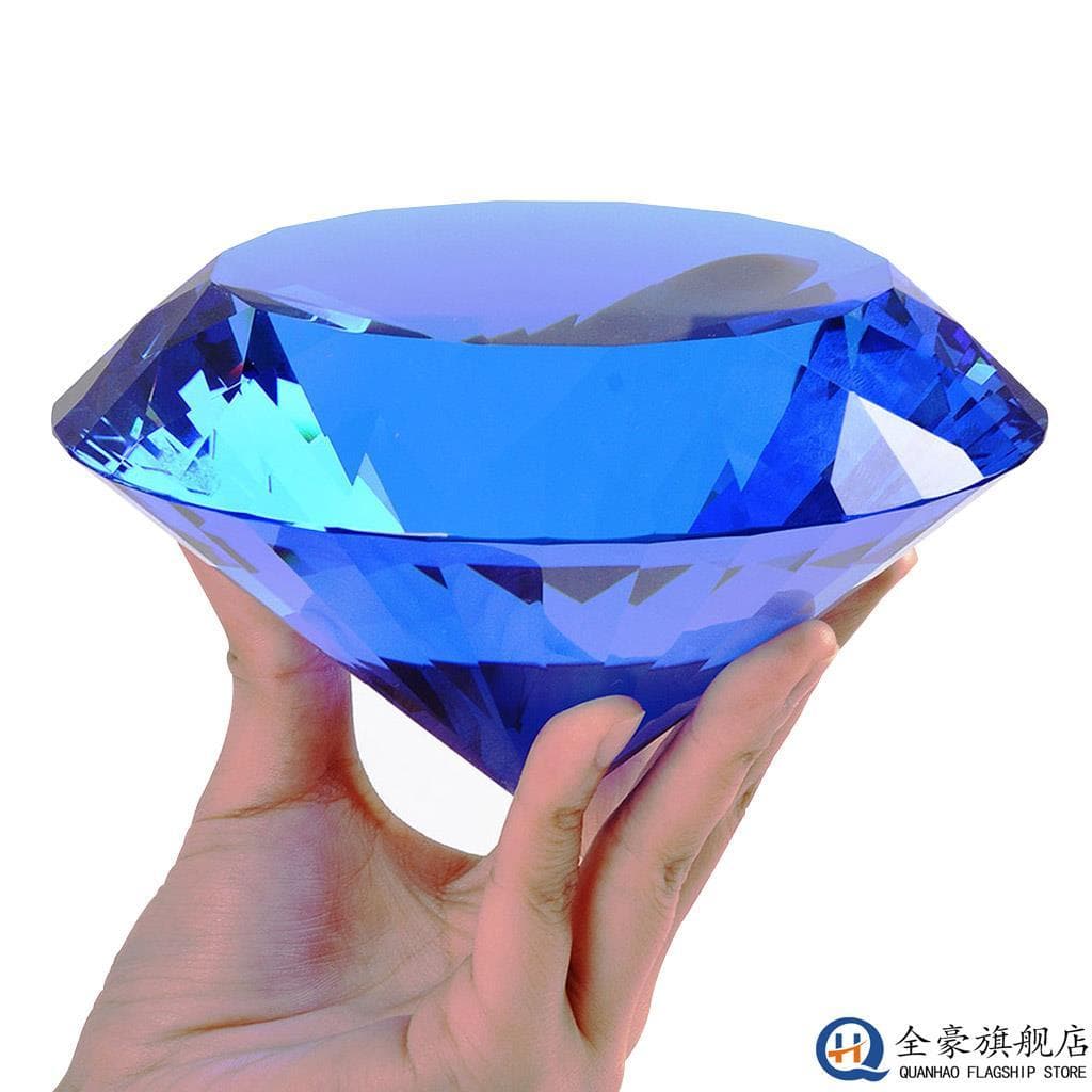Gem brinquedo cristal crianças diamante transparente grandes ornamentos de vidro meninos meninas plástico acrílico cor f