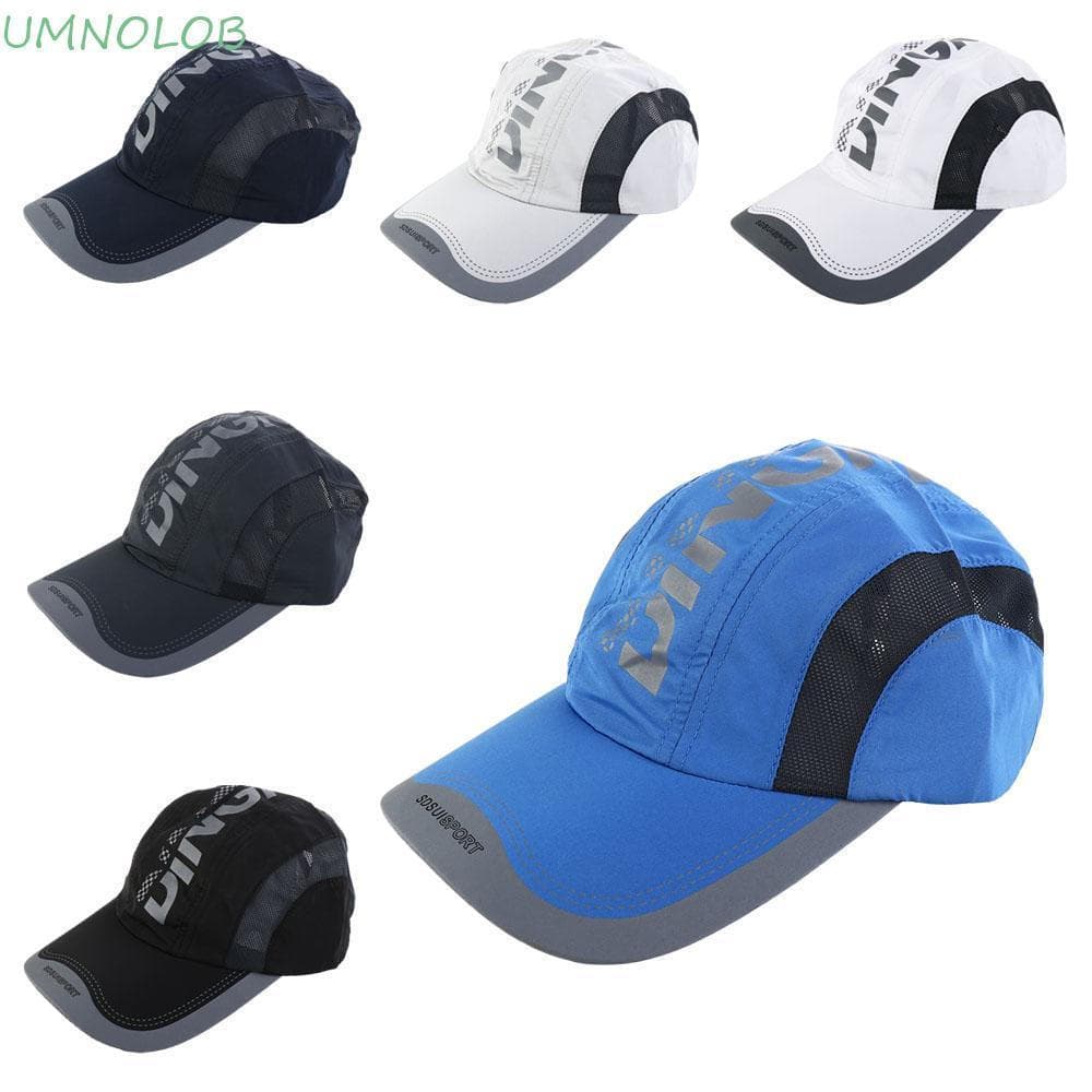 Boné De Secagem Rápida UMNOLOB , Chapéu Esportivo Snapback Ajustável , Beisebol Respirável À Prova D'água Com Proteção S
