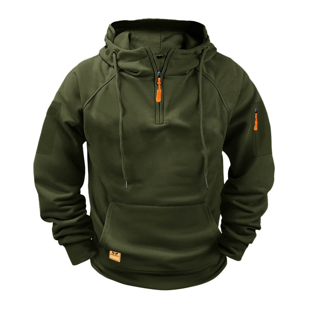 Moletom masculino transfronteiriço de venda quente outono inverno forro de lã com zíper moletom com capuz moda única Cas