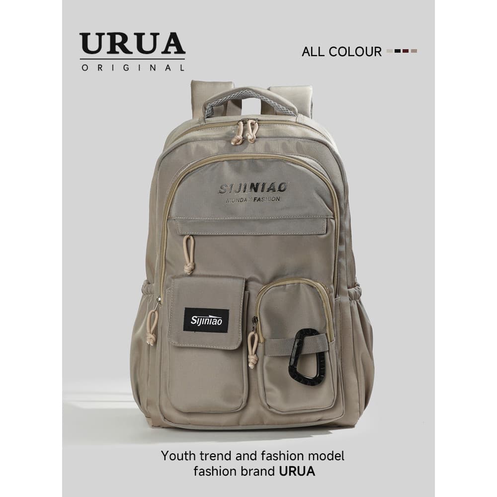 Juventude mochila júnior estudante do ensino médio masculino grande capacidade Casual simples mochila preto estudante do