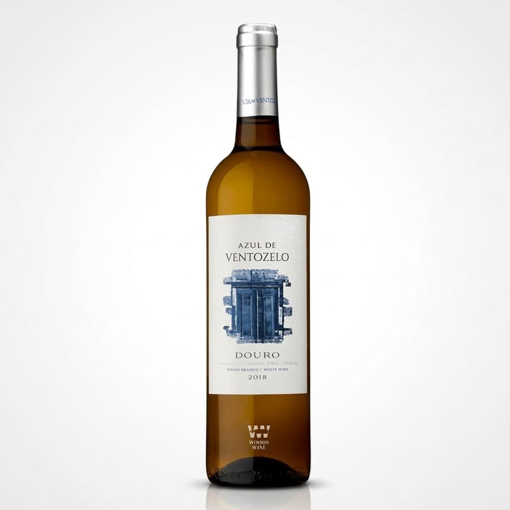 Vinho Branco Portugal Azul De Ventozelo Douro DOC 750ml Seco 2024 Peixes Saladas Leve Fresco Premium