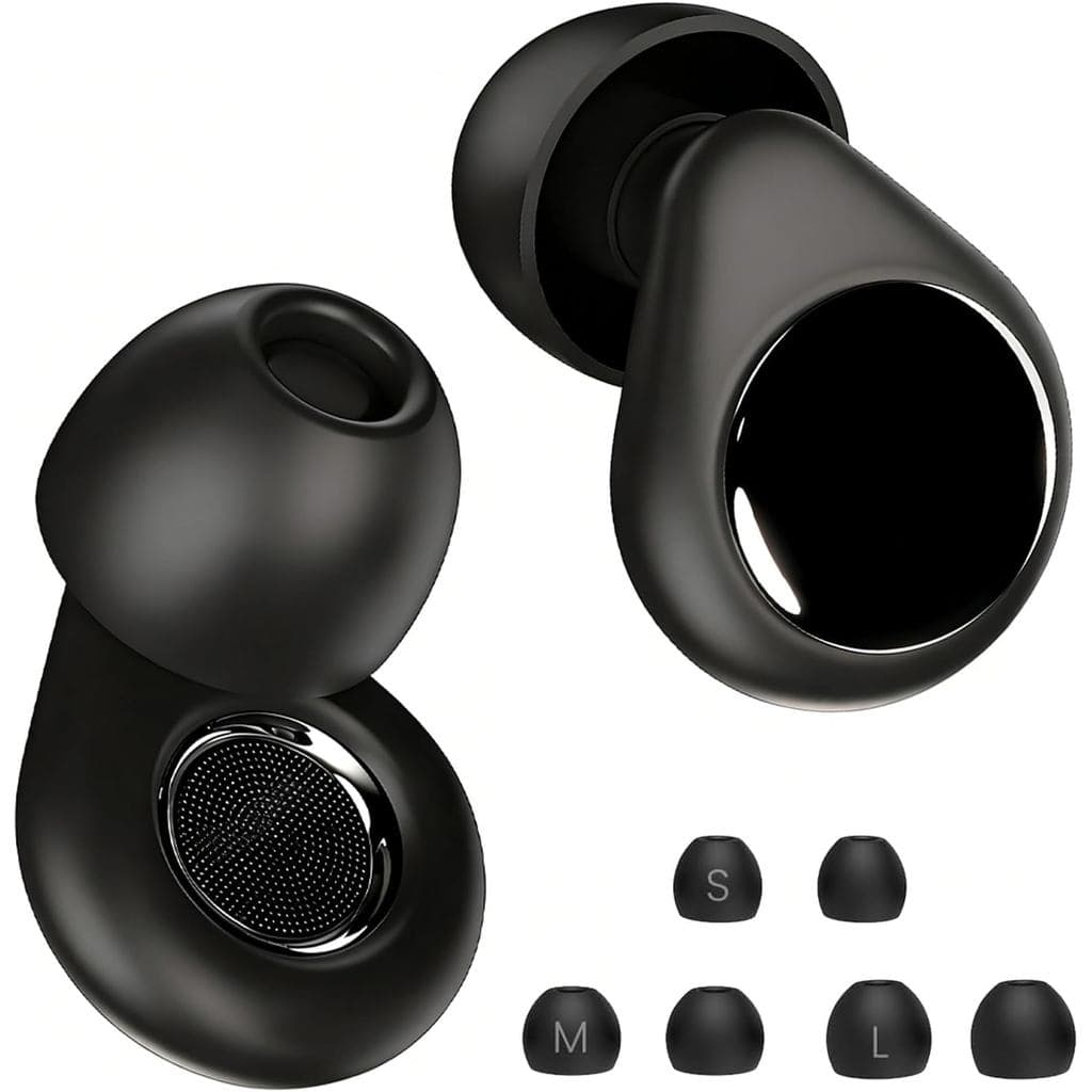 Protetores Auriculares para Dormir, Cancelamento de Ruído de 45dB e Protetores Auriculares de Silicone Reutilizáveis - R