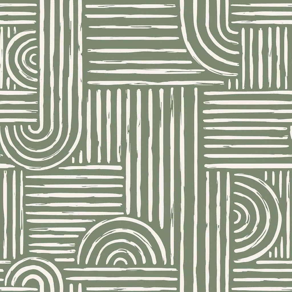 Papel de Parede Abstrato Livelynine, Autoadesivo, Estilo Boho Geométrico, Papel de Contato Removível, Papel de Parede Ab