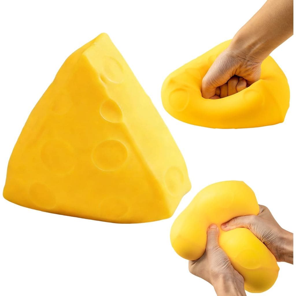 Queijo Squishy Big Taba, Brinquedo de Apertar em Forma de Bloco de Queijo para Alívio do Estresse e Ansiedade, Brinquedo