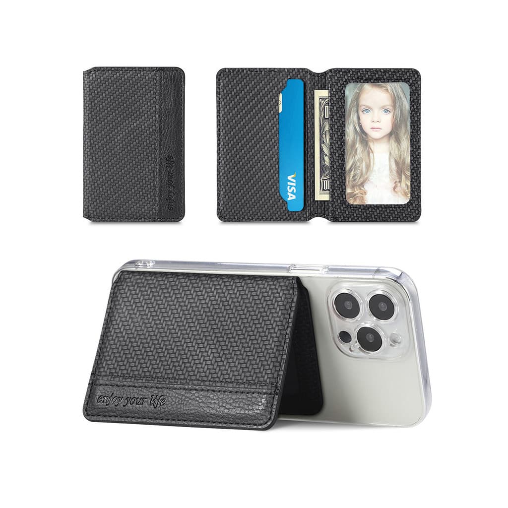 carteira magsafe Adesivo Universal para celular, porta-cartões, capa para telefone, porta-cartões traseiro, dois em um,