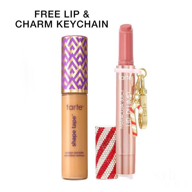 Tarte, um conjunto de produtos campeão de vendas que ganhou o Prêmio Tarta, inclui o corretivo Labiol Ring e o batom Mac
