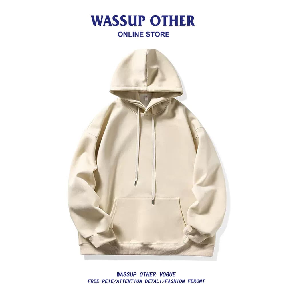 WASSUP QUESTÃO Estilo Americano Moletom Com Capuz Estilo Masculino Primavera Outono 2025 Novo Estilo Roupas Soltas Casal