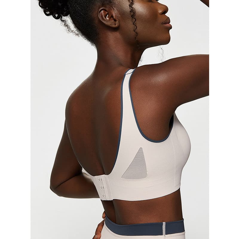 Anna Fitness sutiã esportivo feminino fivela yoga roupa interior à prova de choque respirável tamanho grande colete espo