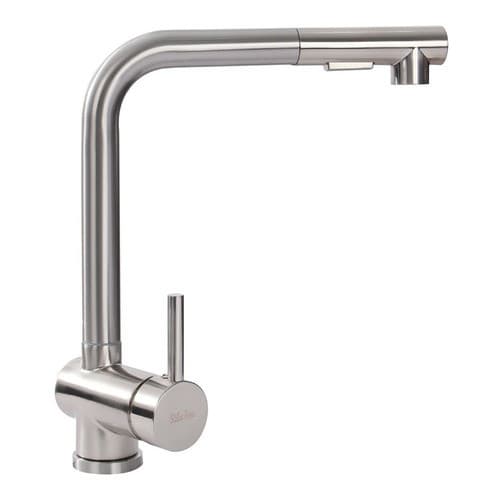 Torneira Cozinha Gourmet Extensível Monocomando Aço Escovado