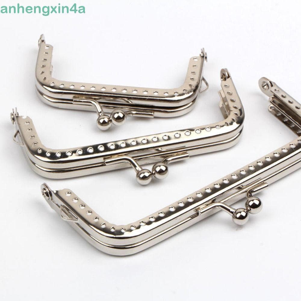 ANHENGXIN Bolsa Moldura Costura Carteira Acessórios Quadrado Vintage DIY Artesanato Fechamento Embreagem