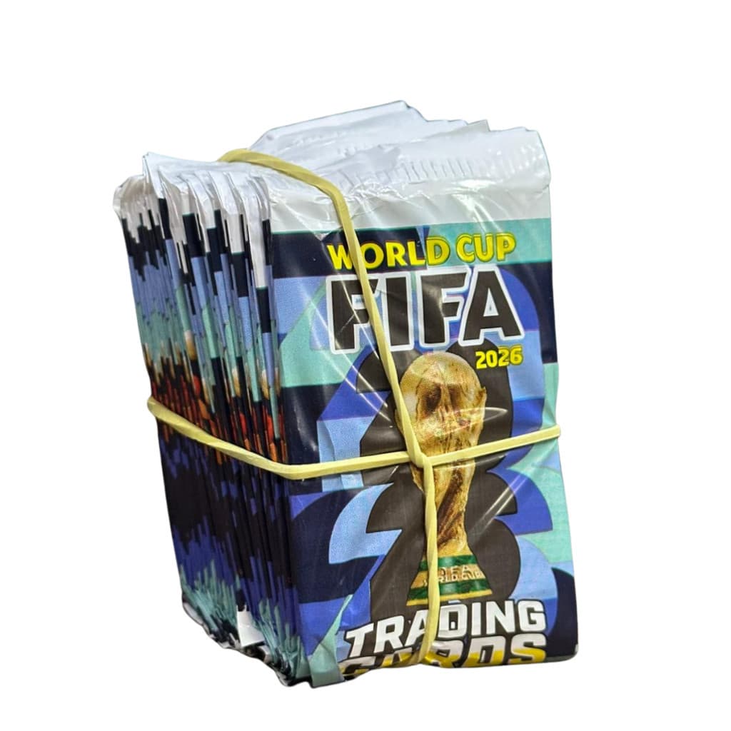 Kit 200 Cards Futebol Copa do Mundo 50 Envelopes Fechados Fifa 2026 Trocar Cartas Para Bater Bafo EXCLUSIVO