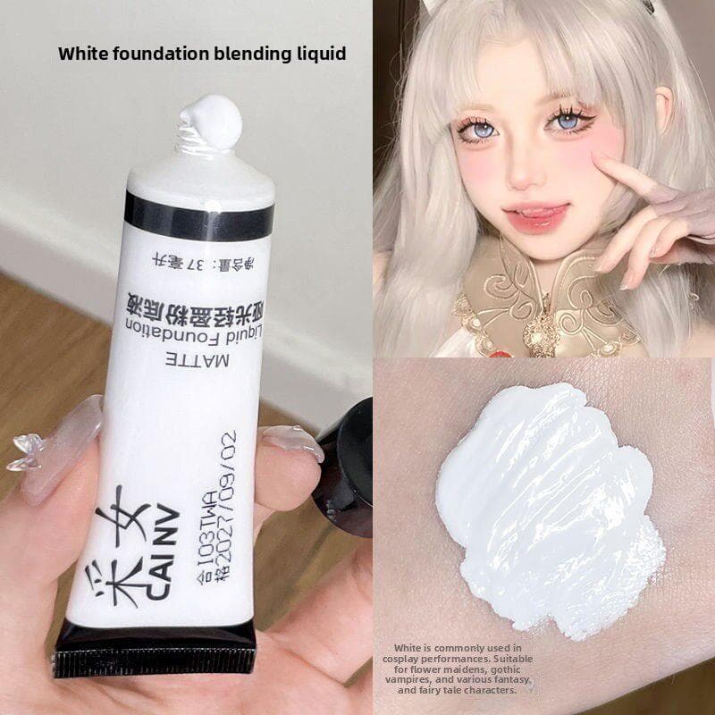 Genuíno branco puro Ultra branco líquido fundação mistura cor líquida líquido branco fundação agente de mistura branco p