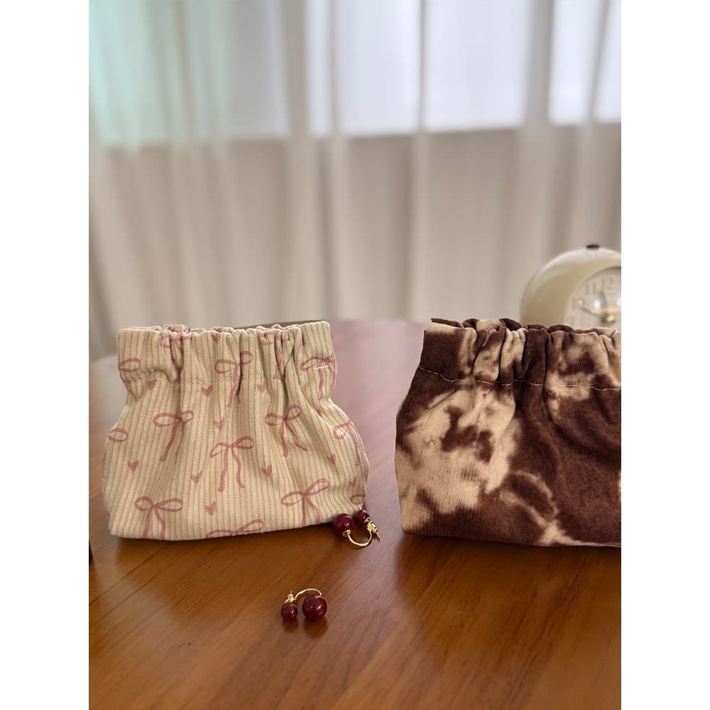 Saco de estilhaços saco portátil dentro bolsa de armazenamento ins Floral artigos diversos jóias batom saco de armazenam