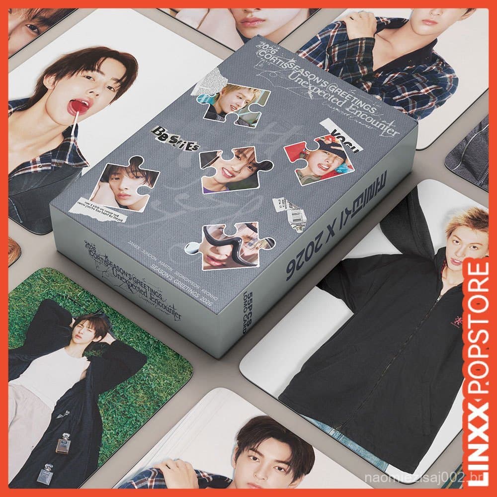 LINXX 55PCS CORTIS Lomo Cards Série De Reuniões Inesperadas Kpop Boy Band Fan Collection Mercadoria Presente De Feriado