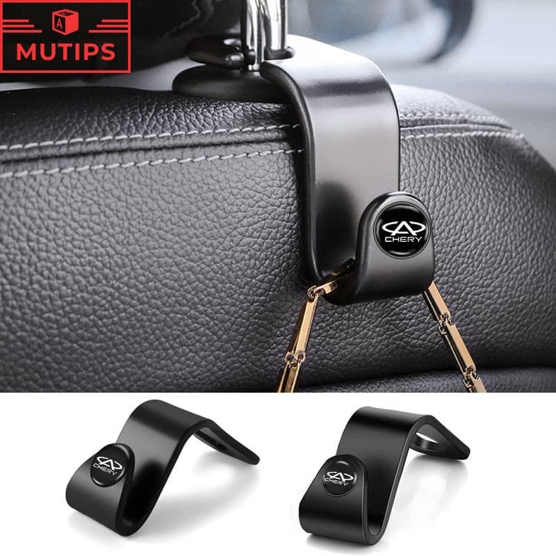 Gancho de Encosto de Cabeça para Banco Traseiro de Carro Chery (1/2 Peças) para Tiggo 4 8 7 Pro 5x Omoda 5 TJ-1 Face QQ