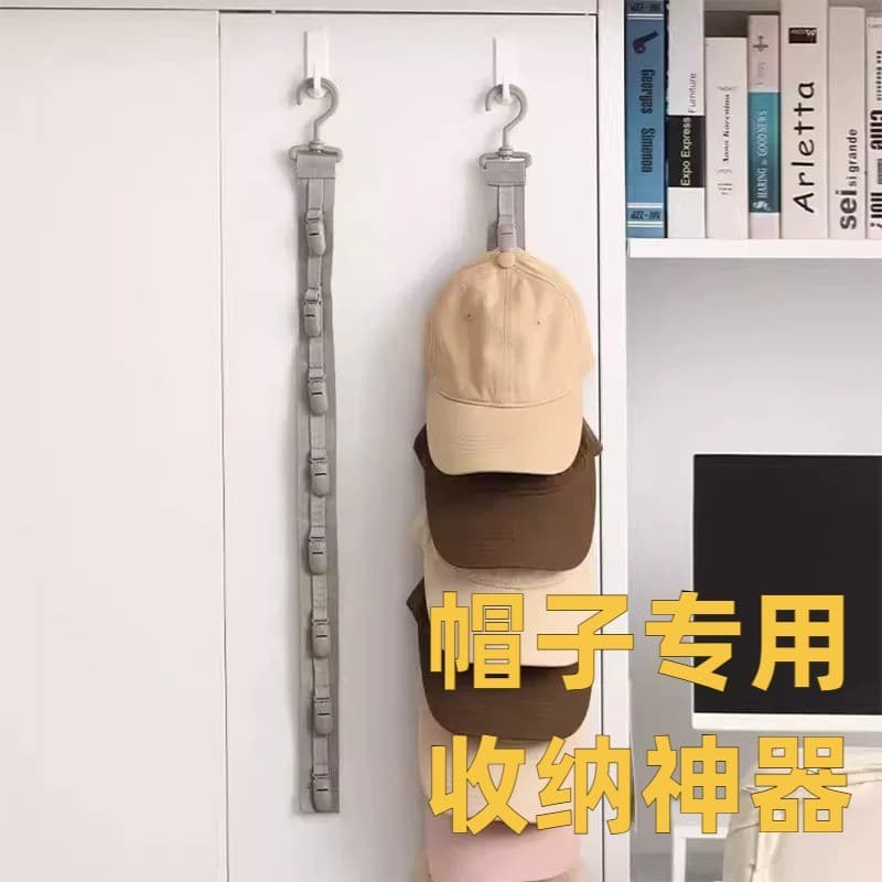 Em uma lança chapéu armazenamento expositor ferramenta útil não deforma porta do guarda-roupa doméstico gancho traseiro