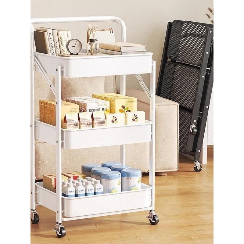 Rack para carrinho de lanches, armazenamento removível, produtos para bebês, cozinha, sala de estar, chão, multicamadas,