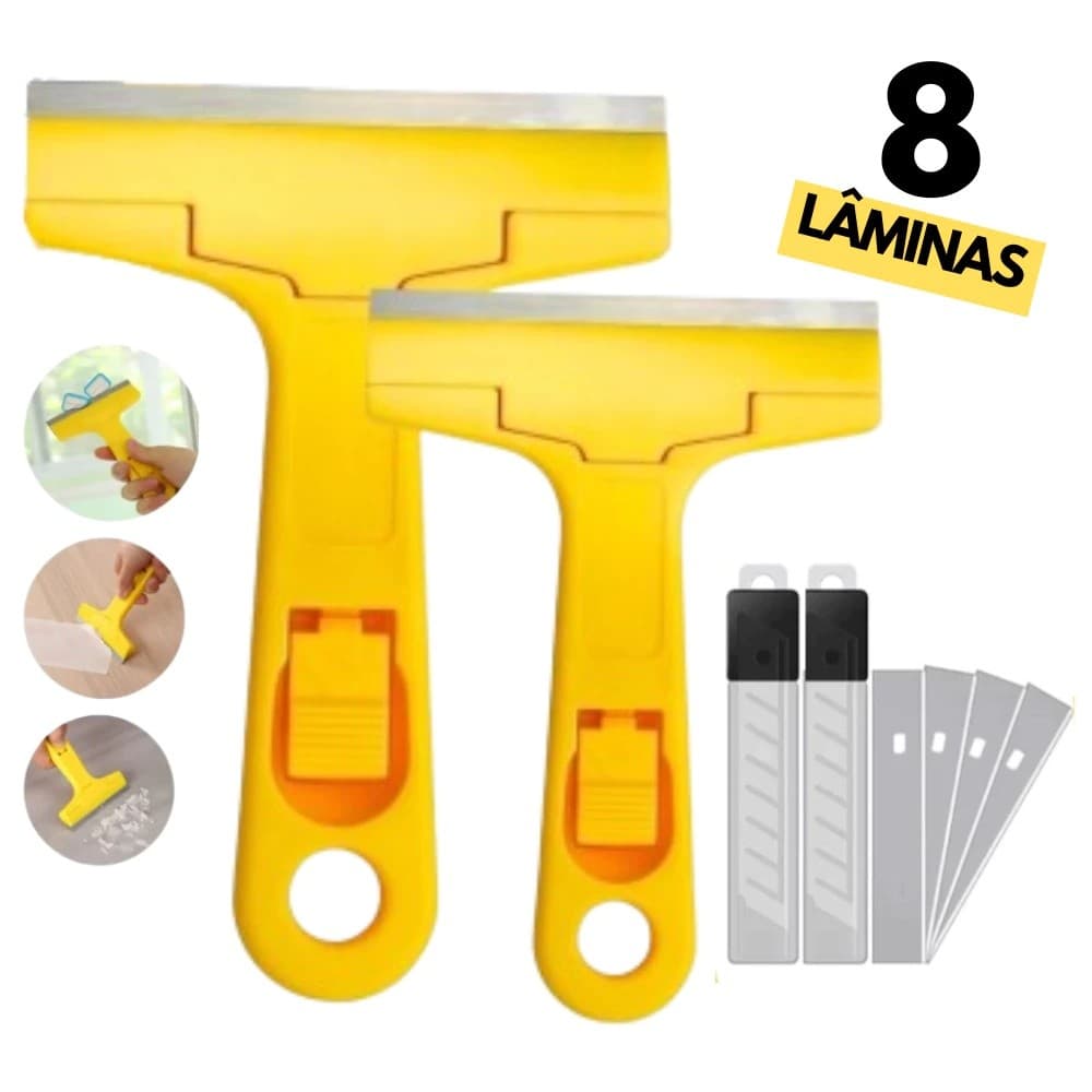 Raspador com Lâmina Raspador Estilete Vidro Chão Piso Cerâmica Azulejo
